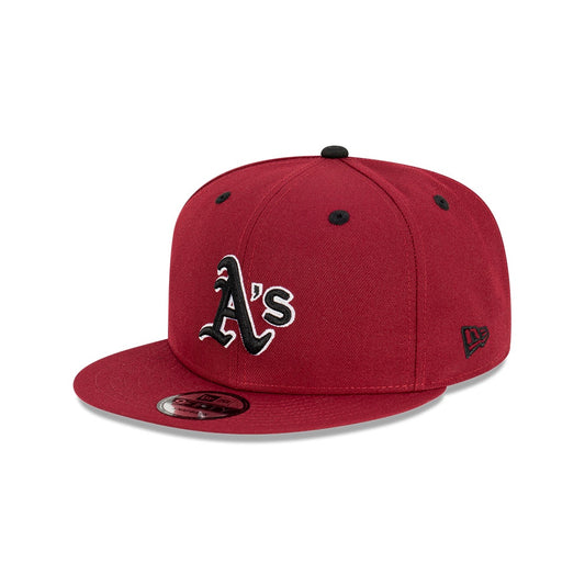 NEC-W49 (New era 950 dark cherry oakland athletics snapback cardinal/black osfm) 42392850 NEW ERA