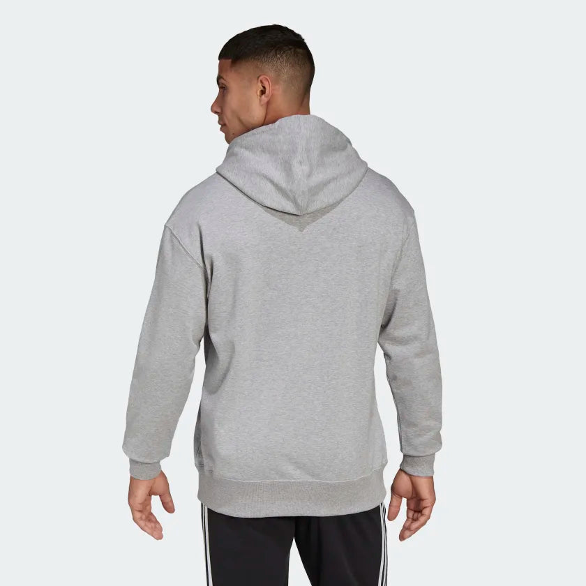 AA-D14 (Adidas essentials feel vivid cotton drop shoulder hoodie medium heather grey)52295115 ADIDAS