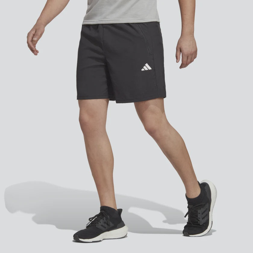 AA-V18 (Adidas mens train essentials woven training shorts black/white) 22392560 ADIDAS