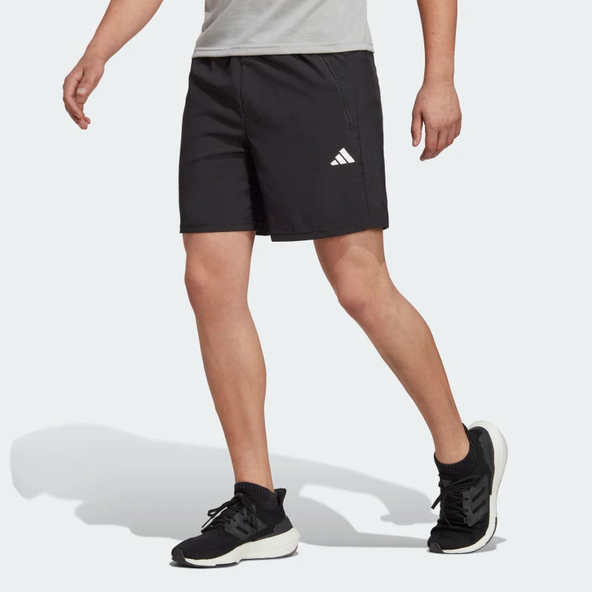 AA-V18 (Adidas mens train essentials woven training shorts black/white) 22392560 ADIDAS