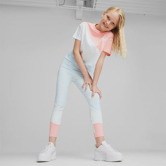 PA-C9 (Puma power cat girls tee and leggings set icy blue) 112394750