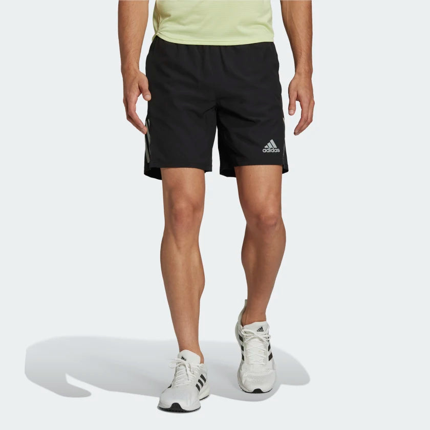 AA-O16 (Adidas own the run shorts black/reflective silver) 112292815 ADIDAS