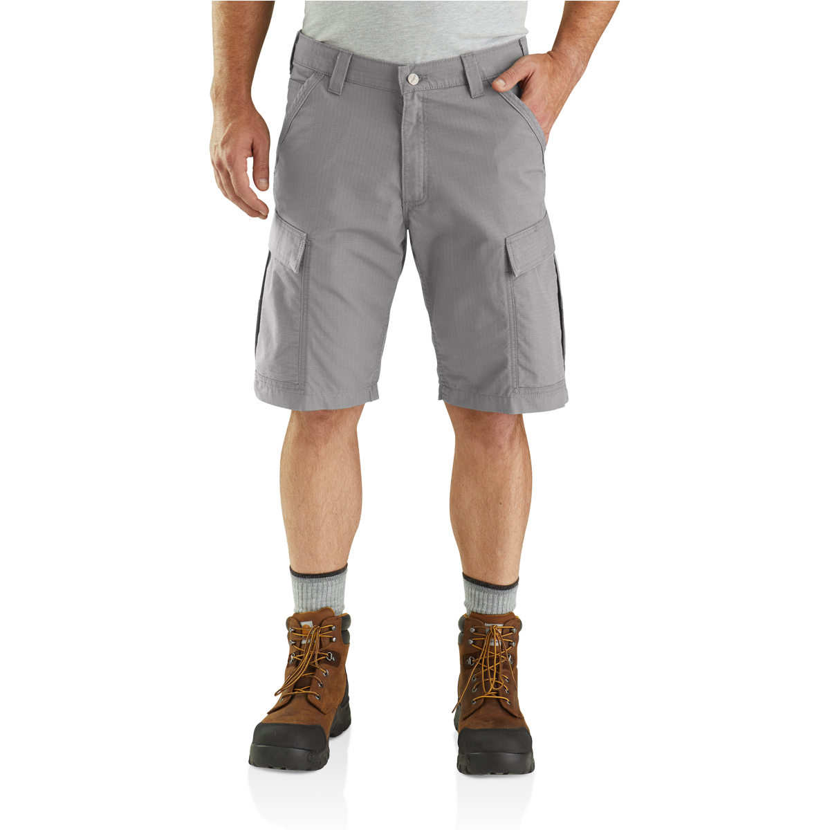 CHA-X3 (Carhartt force relaxed fit ripstop cargo work short asphalt) 72196305 CARHARTT