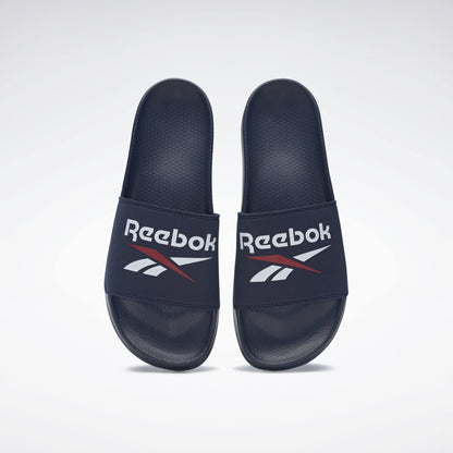 R-C12 (Reebok fulgere slide vector navy/white/vector red) 12192560 - Otahuhu Shoes