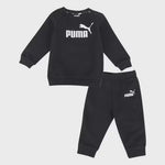 PA-I10 (Puma minicats essentials crewneck and jogger set infants black/white) 22493000
