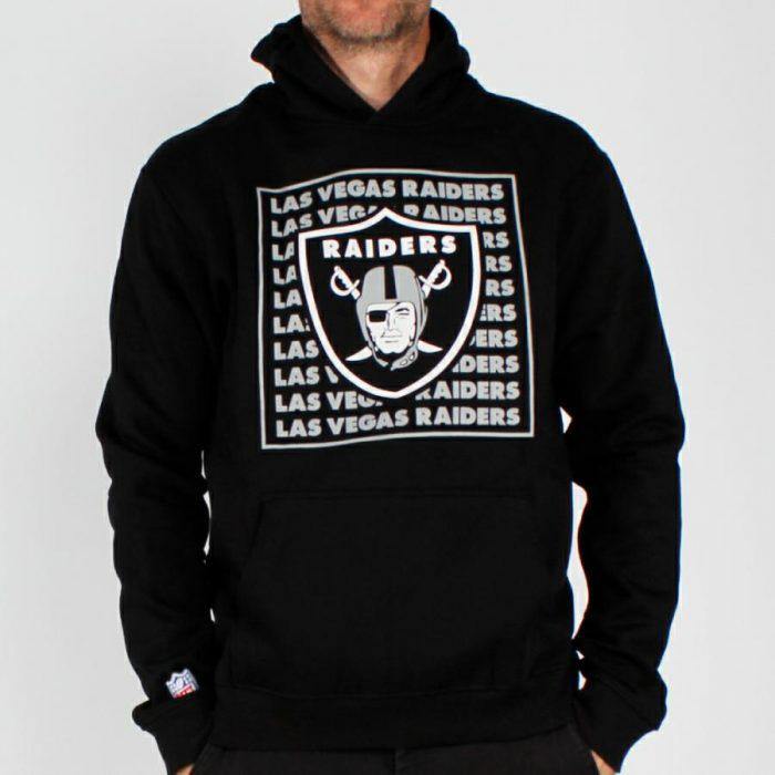 MJA-D4 (Linstack logo hoodie raiders black) 52195217 - Otahuhu Shoes