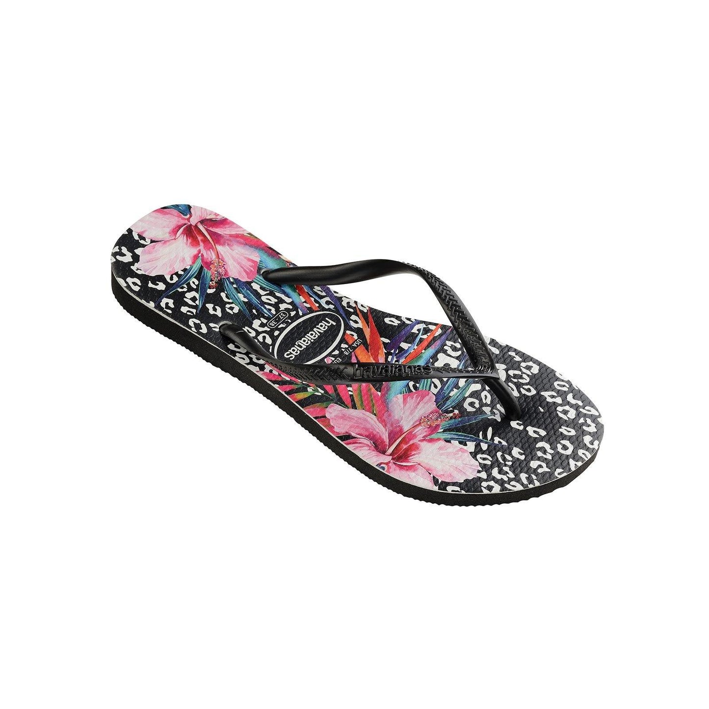 HA-WE6 (SLIM ANIMAL FLORAL 0090 BLACK) 91991800 - Otahuhu Shoes