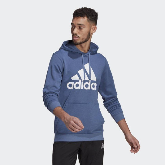 AA-B10 (Men essential big logo hoodie crew blue/white) 42194605 - Otahuhu Shoes