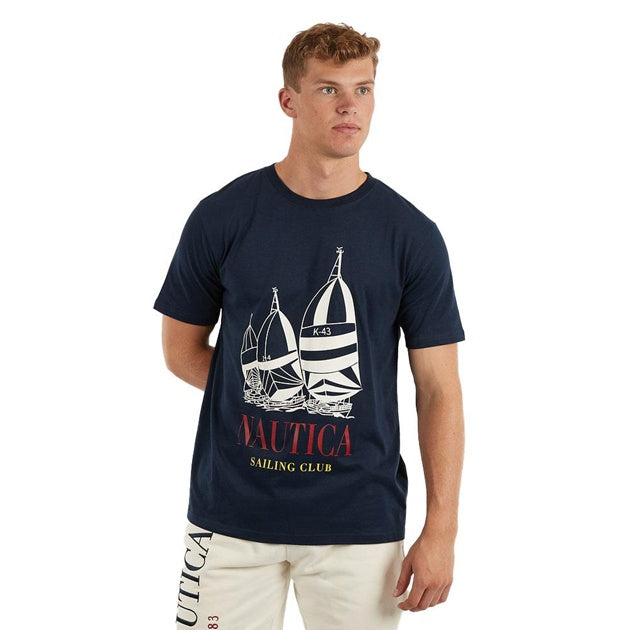NTA-I8 (Nautica denton t-shirt big & tall tee dark navy) 92393913