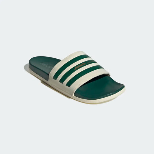 A-Q64 (Adilette comfort wonder white / collegiate green / gold metallic) 92293070 ADIDAS