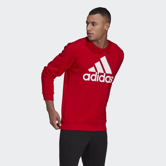 AA-W9 (Mens essentials big logo sweat shirt scarlet/white) 42194095 - Otahuhu Shoes