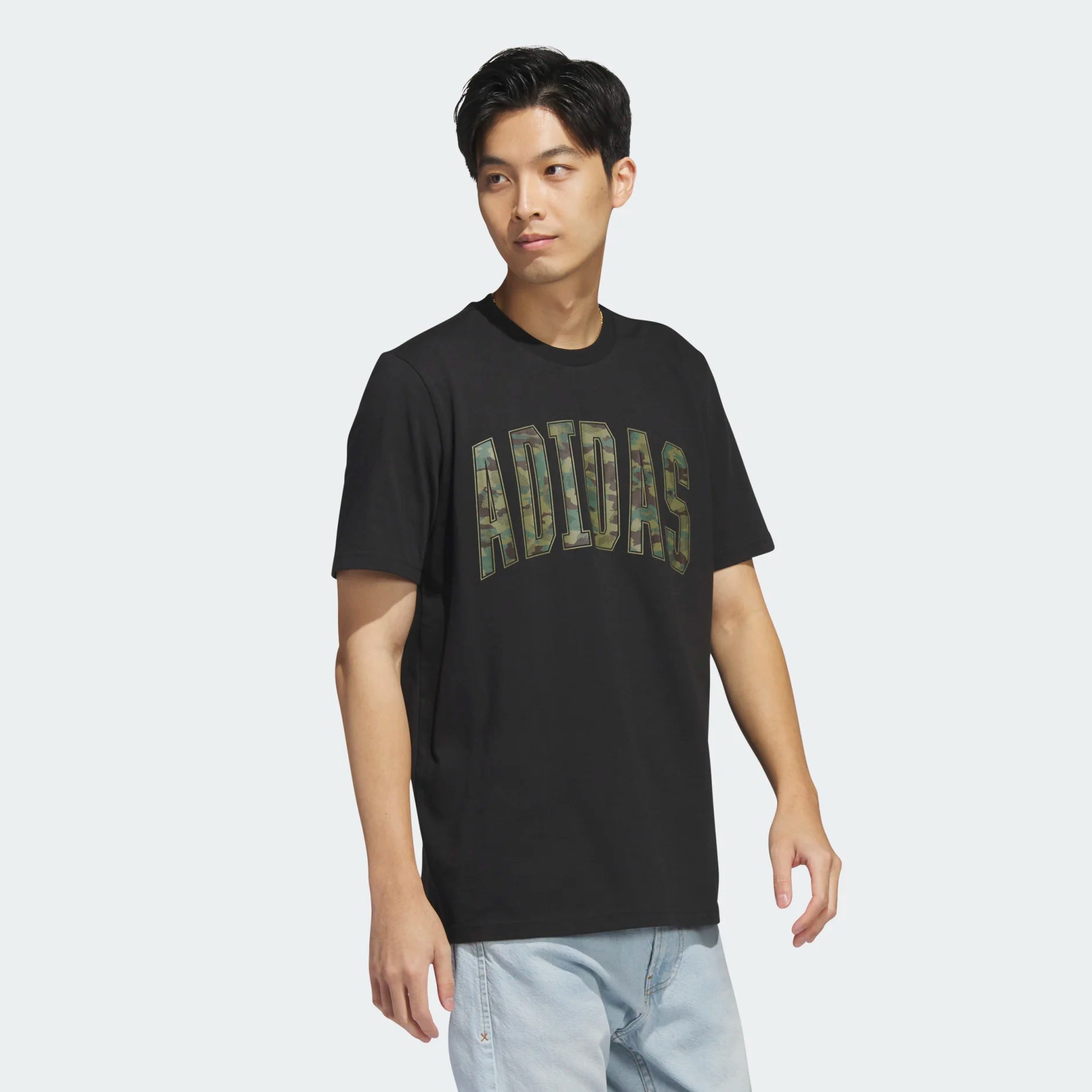 AA-J18 (Adidas sportswear camo tee black) 22392305 ADIDAS