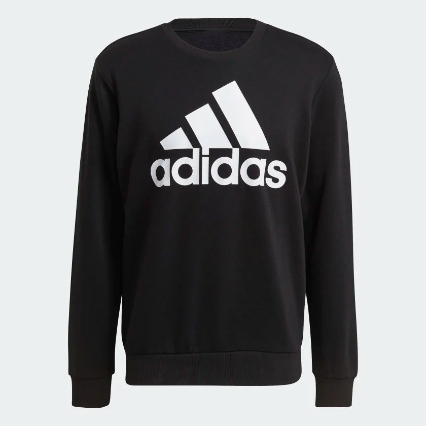 AA-F14 (Adidas essentials big logo sweatshirt crew black/white) 52294095 ADIDAS