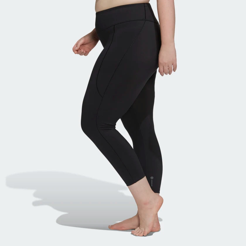 AA-Z17 (ADIDAS YOGA STUDIO 7/8 LEGGINGS (PLUS SIZE) Black) 12395115 ADIDAS