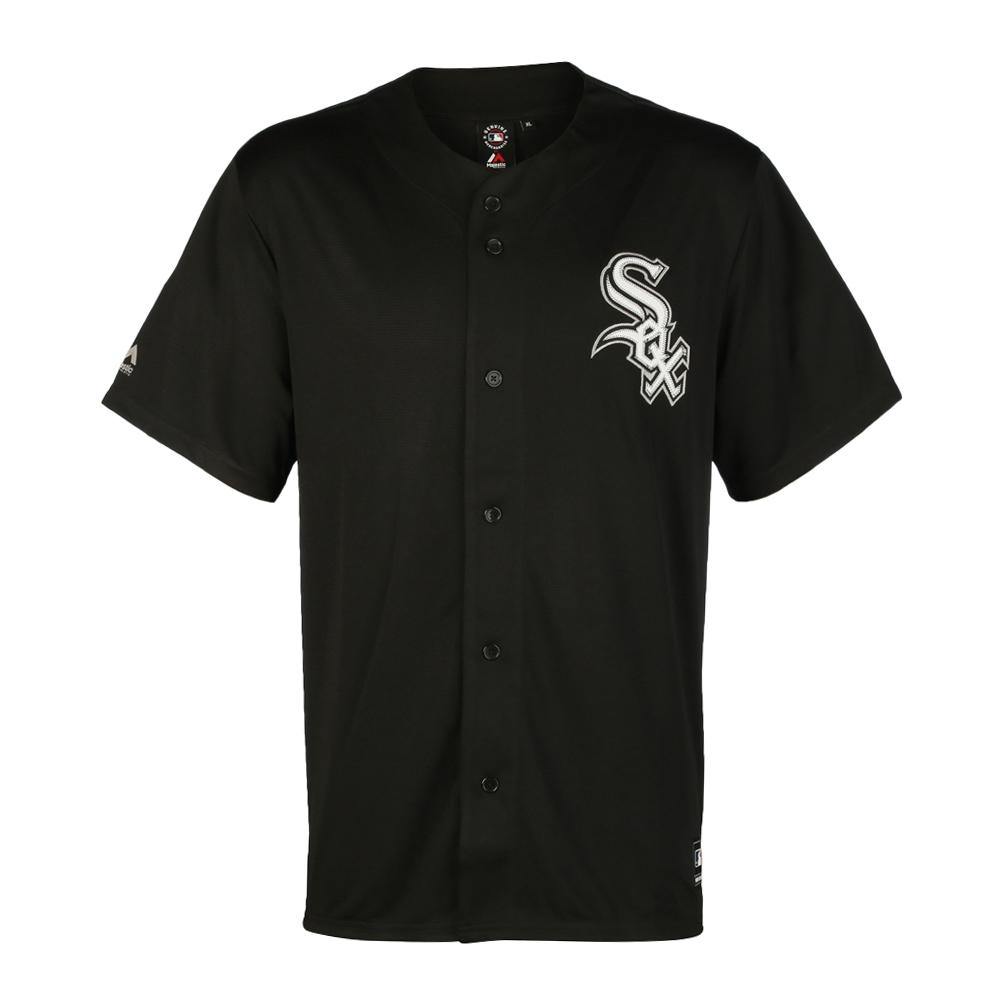 MJA-C2 (Chest logo rep jersey white sox standard black) 92094347 - Otahuhu Shoes