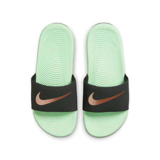 N-D128 (Nike kawa slide off noir/metallic bronze/mint foam) 32291790 NIKE