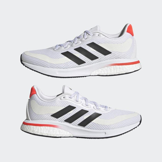 A-G61 (Supernova boost running shoes white/black/solar red) 72197675 - Otahuhu Shoes