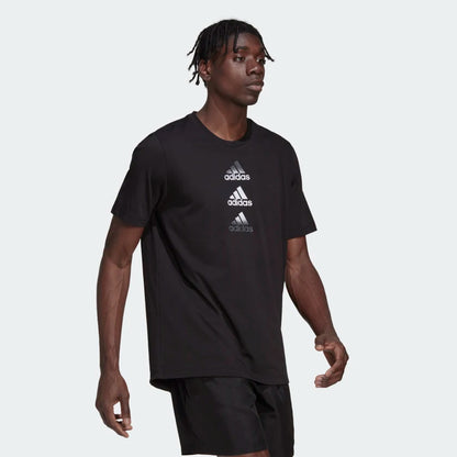 AA-Z16 (Adidas designed to move logo tee black) 112292560 ADIDAS