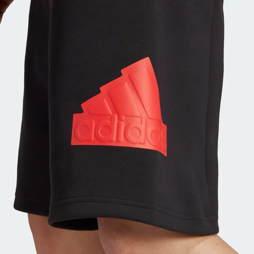 AA-I19 (Adidas future icons badge of sport shorts black/bright red) 32293585 ADIDAS