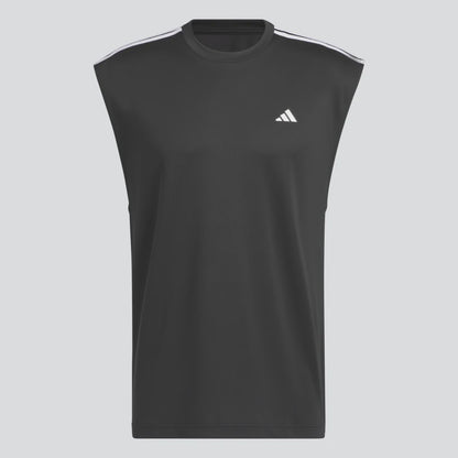 AA-D18(ALL-WORLD SLEEVELESS TANK TEE BLACK/WHITE) 12391795 ADIDAS