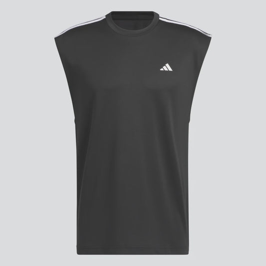 AA-D18(ALL-WORLD SLEEVELESS TANK TEE BLACK/WHITE) 12391795 ADIDAS