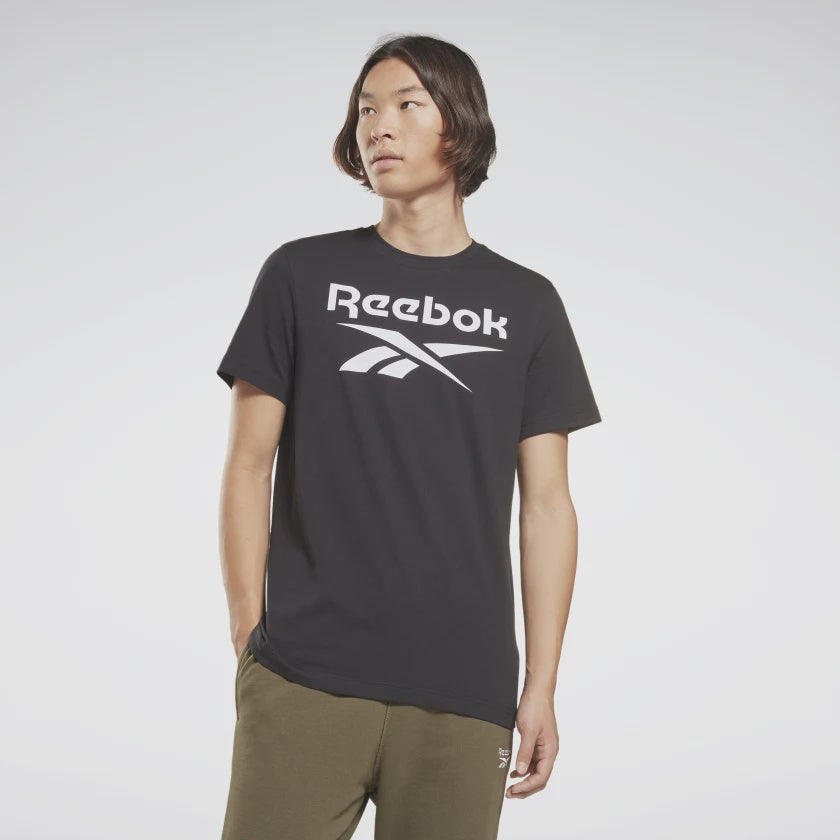 RA-I1 (Reebok identity big logo tee black/white) 32292050 REEBOK