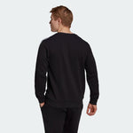 AA-L14 (Adidas essentials french terry 3-stripes sweatshirt crew black/white) 52294095 ADIDAS