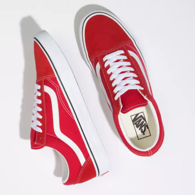 V-H12 (OLD SKOOL RCGN RED/TRU WHT) 111995763 - Otahuhu Shoes