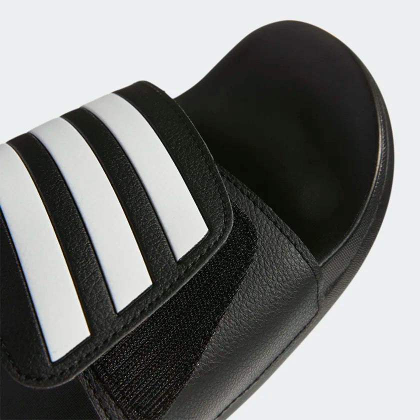 A-G65 (ADILETTE COMFORT ADJUSTABLE BANDAGE SLIDES Core Black / Cloud White / Core Black) 12393070 ADIDAS