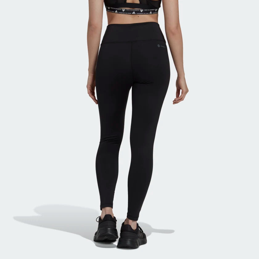 AA-G15 (Adidas training essentials high waisted 7/8 tights black/white) 72293585 ADIDAS