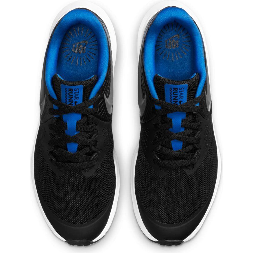 N-L121 (Nike star runner 2 gs black/game royal/white) 52194092 - Otahuhu Shoes