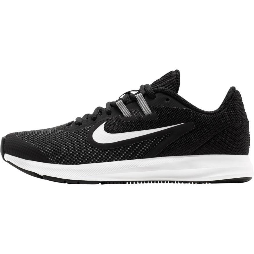 N-M113 (Nike downshifter 9 gs blk/wht/antracite/cool grey) 12095115 - Otahuhu Shoes