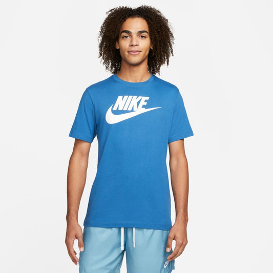 NA-S34 (Mens nike sportswear icon futura tee dark marina blue/white) 22292046 NIKE