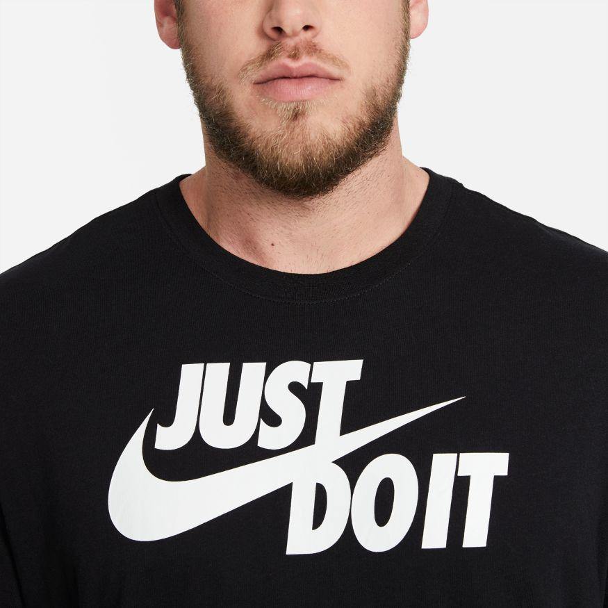 NA-X27 (M nsw tee just do it swoosh black/white) 122092046 - Otahuhu Shoes