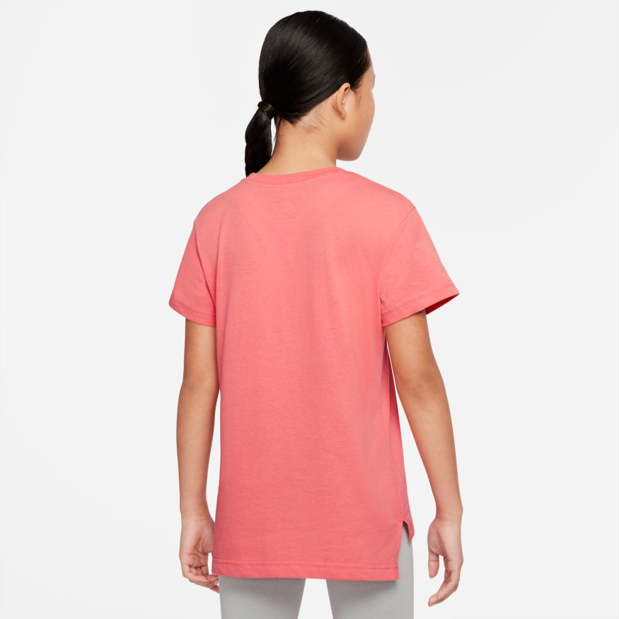 NA-I34 (Girls nike sportswear tee basic futura pink salt/white) 22291790 NIKE