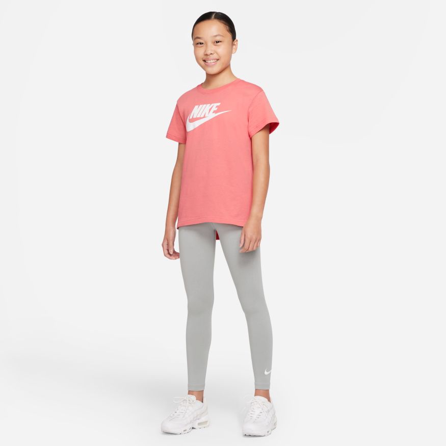 NA-I34 (Girls nike sportswear tee basic futura pink salt/white) 22291790 NIKE