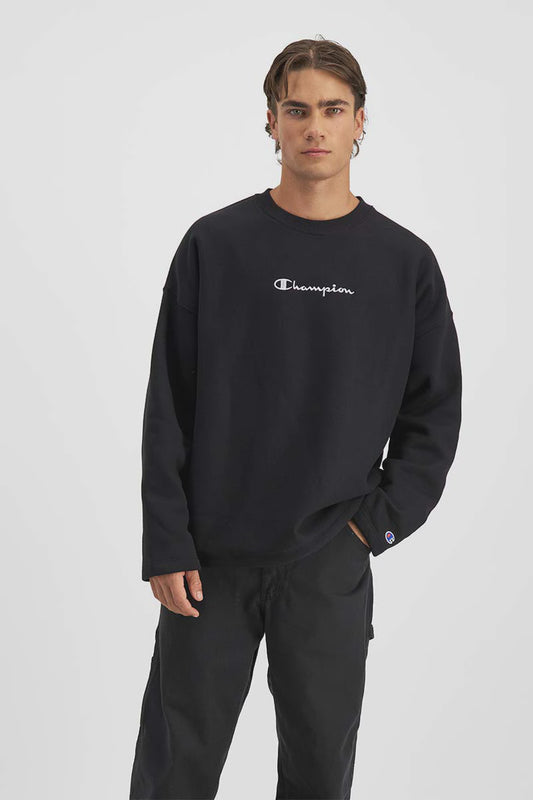 CA-O10 (Reverse weave relax hem crew black/black) 52295652 CHAMPION