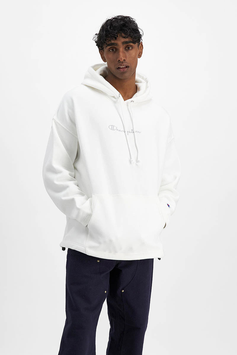 CA-R10 (Reverse weave relax hem hoodie white) 52296087 CHAMPION