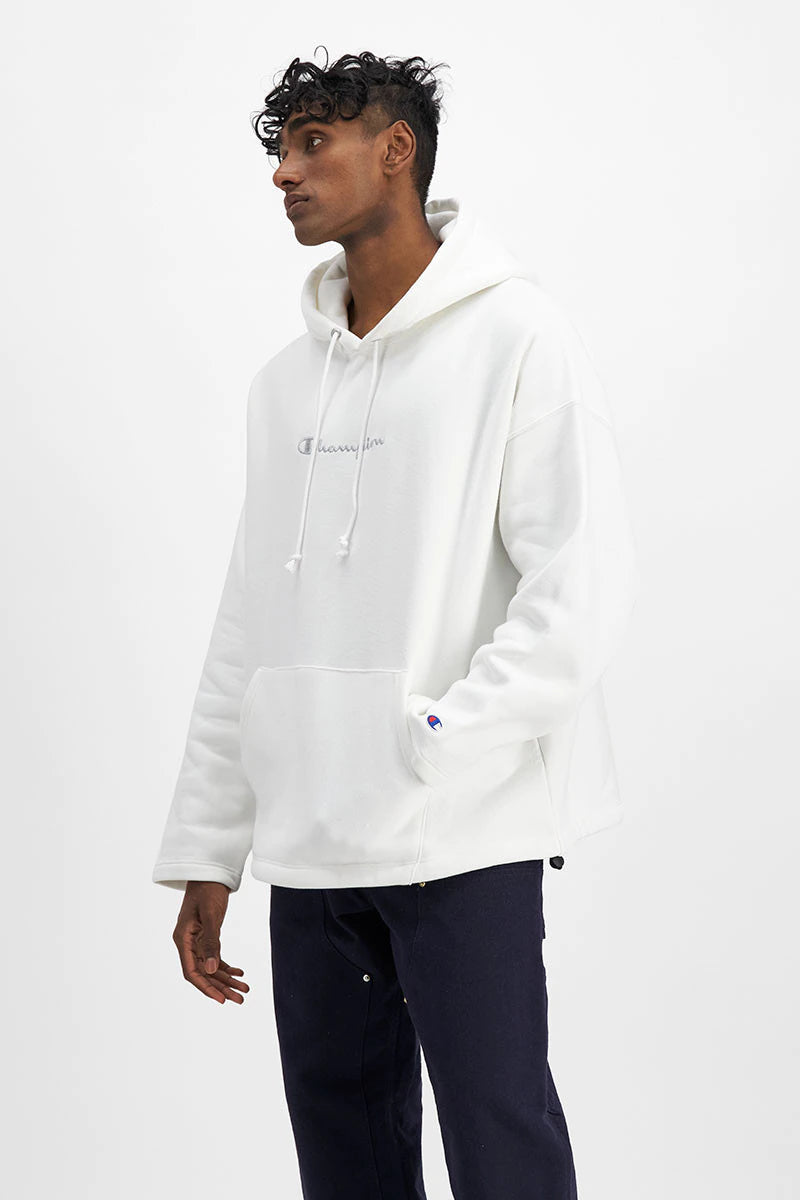 CA-R10 (Reverse weave relax hem hoodie white) 52296087 CHAMPION