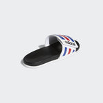 A-T60 (Adilette comfort adjustable strap cloud white/royal blue/scarlet red) 72193585 - Otahuhu Shoes