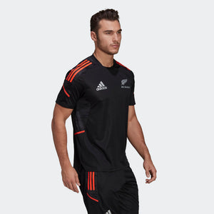 AA-S13 (All black rugby performance perforated tee black) 12293870 ADIDAS