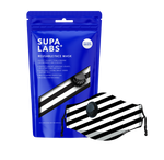 SL-B (Supa hero masks for adults black/white stripes) 102191816 SUPALABS