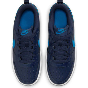 N-M122 (Nike court borough low 2 midnight navy/imperial blue/black) 72193581 - Otahuhu Shoes