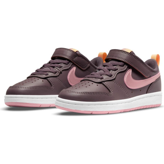 N-U124 (Nike court borough low 2 violet ore/pink glaze/melon tint) 112193069 NIKE