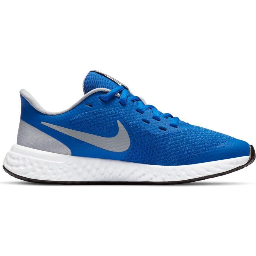 N-Q118 (Nike revolution 5 gs gamer royal/lt smoke grey/white) 12194348 - Otahuhu Shoes