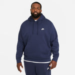 NA-E38 (Nike sportswear club pullover hoodie midnight navy/white) 72293581 NIKE