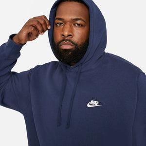 NA-E38 (Nike sportswear club pullover hoodie midnight navy/white) 72293581 NIKE