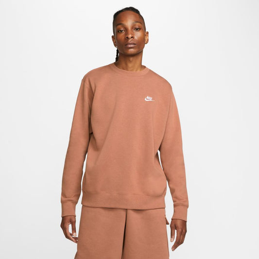 NA-W37 (M nike sportswear club crew mineral clay/white) 62293325 NIKE