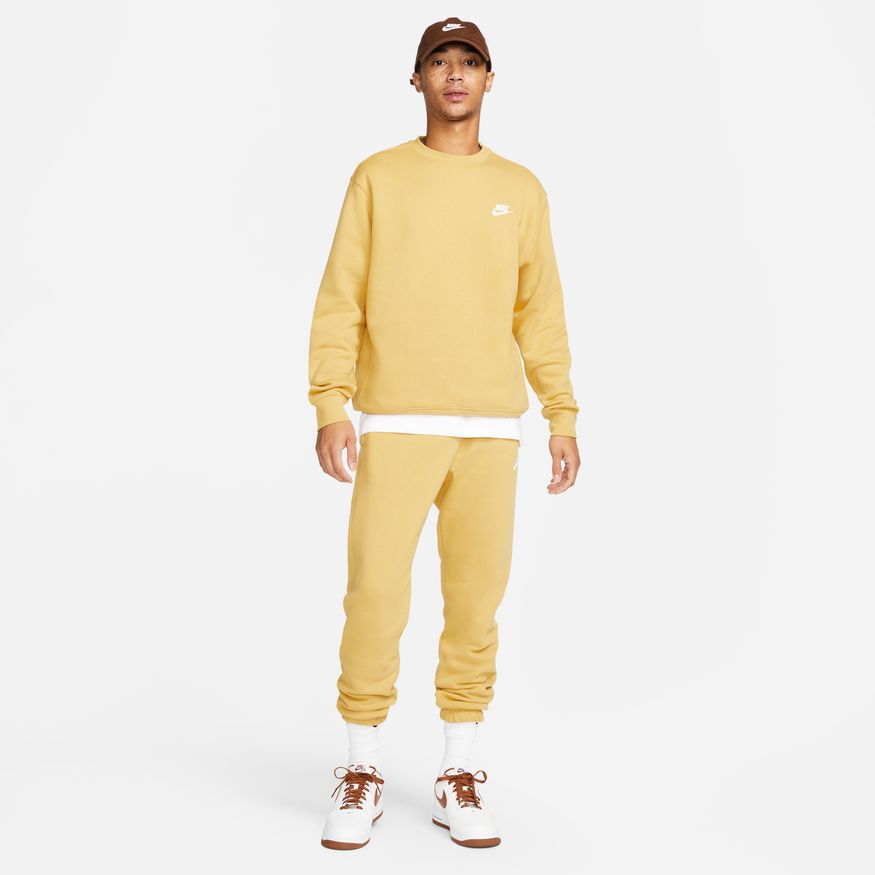 NA-R41 (Nike sportswear club crew wheat gold/white) 22394092 NIKE