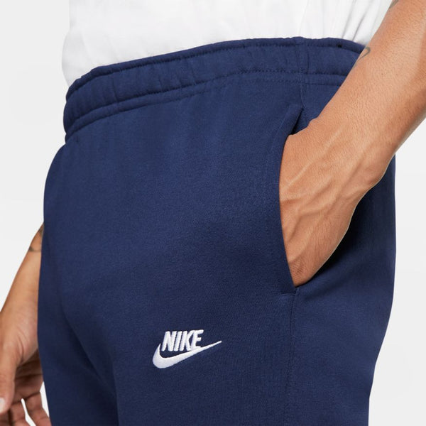 Nike Men's Nike Sportswear Club Cuffed Pants (Midnight Navy/Midnight  Navy/White, Size L)